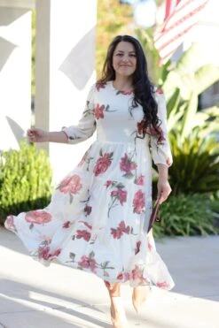 Marbella Ivory Rose Maxi Dress -Women Dresses Store B60EAB1E B591 44B2 9D5F 6543E92DDB74