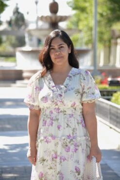 Viola Pink Floral Dress -Women Dresses Store B6AE8628 59D4 4527 8DB0 7FDA87E44CD8