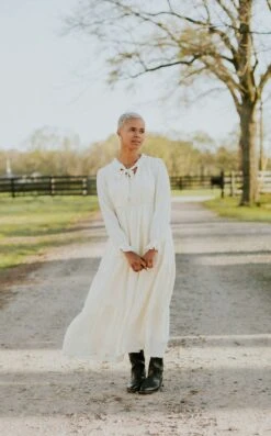 Jordan Ecru Embroidered Maxi Dress -Women Dresses Store B92AE9F1 ADD3 4E9C 80F1 33619D0ED234