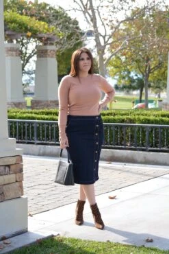 Chania Dark Denim Buttoned Skirt (Skirt Society Exclusive) -Women Dresses Store B93C0A0F 4391 4A54 92D2 0C591D8C7B8C 811f0bfd 95c7 41cd 90aa 2c928c0c4e34