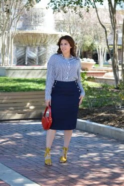 Petra Dark Denim Skirt (Skirt Society Exclusive) -Women Dresses Store BA0C5325 6FF3 4548 A331 931D35FE1D0A