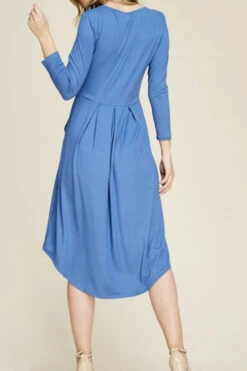 Kelly Pleated Ocean Blue Dress -Women Dresses Store BC12C836 C6F7 43F6 82AC 08B100407C7E