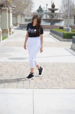 Pisa White Athletic Skirt (capri Leggings) -Women Dresses Store BD383158 37F9 4335 BA5F 6D8C5A5809DF