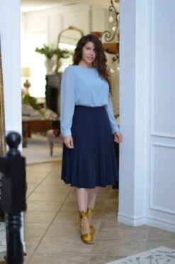 Jay Navy Skirt -Women Dresses Store C06D120B 6FB2 4FD1 A963 F9708CF54567 f1a8271f 97d6 4ea9 9f57 5c5644d2c333