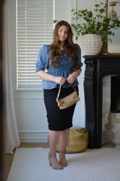 Tiarra Denim Peplum Top -Women Dresses Store C35550C1 0574 4AA9 8C01 B0251D71518B