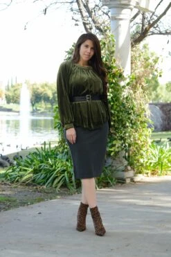 Mercy Ash Gray Pencil Skirt -Women Dresses Store C3BC1963 DAFA 406F 9481 5F933213E020