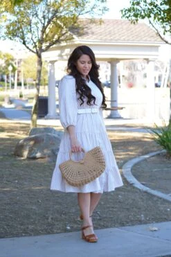 Katrice Tan Gingham Dress -Women Dresses Store C6A71017 1C69 4792 A653 C01CAD37D718