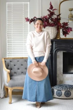 Peyton Denim Maxi Skirt -Women Dresses Store CF0BA2BD 744D 4059 AFFC E792050D3861