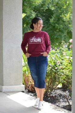 Tisa Dark Wash Denim Skirt -Women Dresses Store D0212BC5 9D17 4861 864F 16668BFB7103 81cf3129 22d0 49b2 9128 95e1e1a4821b