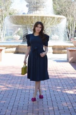 Stacy Navy Dress -Women Dresses Store D134F452 1195 448C 8BED 5BB8604ABD36