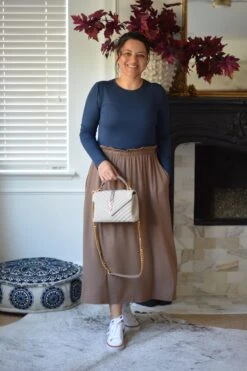 Mary Navy Longsleeve Tee -Women Dresses Store D2B40DA4 90EF 4185 82EF FFF77ED21F9E