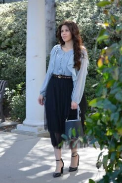 Katheryn Black Tulle Skirt -Women Dresses Store D31242FD 5314 4014 8EB7 7E3D63041861