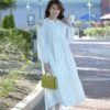 Ruth White Embroidered Cotton Dress -Women Dresses Store D3601D85 5614 4B58 9C6B 787A545BFA27