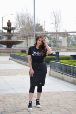 Pisa Black Athletic Skirt (capri Leggings) -Women Dresses Store DA67D781 27B7 4A44 90BC 6AABFA4FAAB5