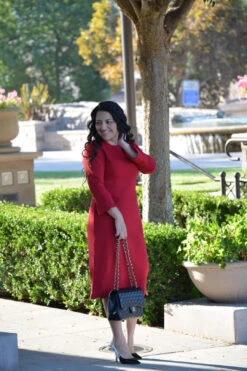 Lille Red Scalloped Dress 11 Lille Red Scalloped Dress -Women Dresses Store DC051D10 FF15 473A AD8D 35758D0FFB31