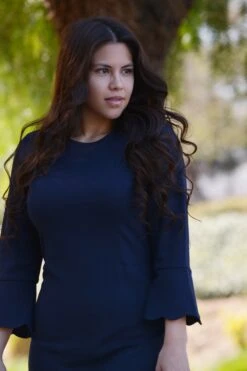 Lille Navy Scalloped Dress -Women Dresses Store DC4EFD28 F96A 45DD B0F2 5BBB95F3990D