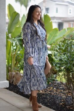 Drea Navy Dot Dress -Women Dresses Store DCC09544 8ABB 4350 8454 93B3A9BD8C32