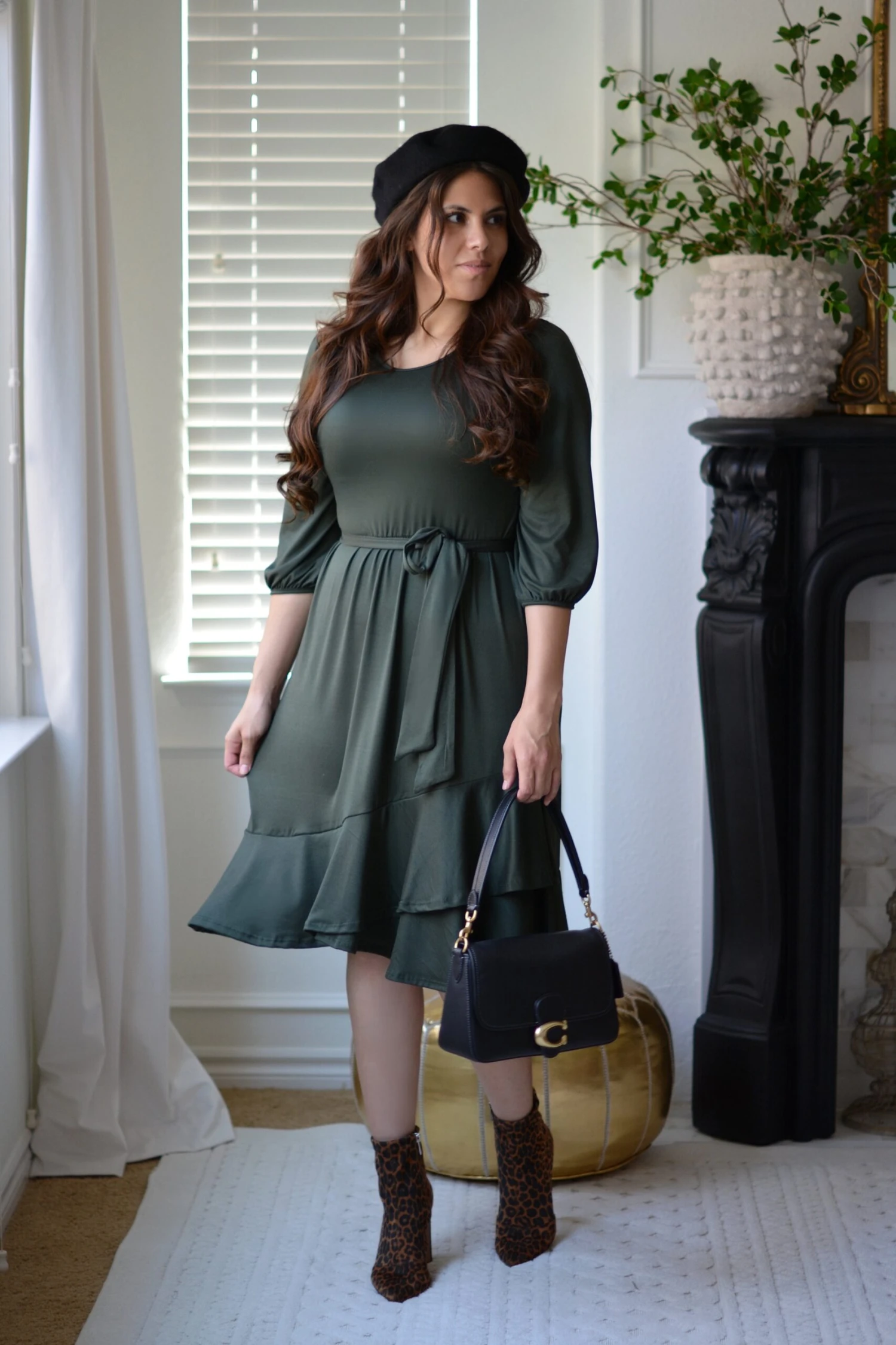 Cadence Dark Olive Dress 11 Cadence Dark Olive Dress - Image 9