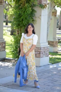 Tabitha Yellow Floral Jumper -Women Dresses Store E5A1A6EE 1FE3 4DD1 A4CC B1E357B453AA