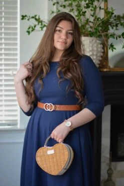 Millie Navy Full Midi Dress -Women Dresses Store E5CC9209 AF17 4E7E 9412 64D5A414BB21