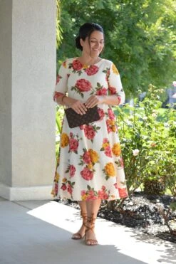 Valencia Floral Midi Dress -Women Dresses Store E6A654B5 E4CE 4839 AC34 9A1BA019A12E