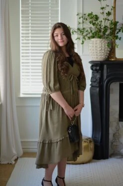 Hollie Olive Green Dress -Women Dresses Store E735DAB0 DBE2 43BC B696 ED0CA9649233