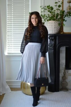 Cheri Gray Pleated Skirt -Women Dresses Store E7D38F4C 925F 4045 A428 06C0167CD8D3 27661cb7 2b98 401d a27a b69c19b10502