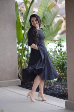 Millie Black Full Midi Dress -Women Dresses Store EB0B7C63 62E1 4C71 92EB 997F74102264 0d214a6c 13aa 4745 9f04 8e3bad888810