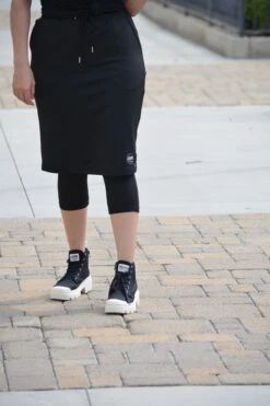 Pisa Black Athletic Skirt (capri Leggings) -Women Dresses Store F0026CBB 7023 41E0 921D 886814B03CF2