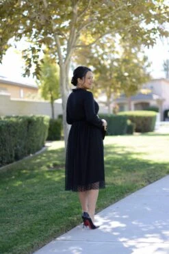 Versailles Black Tulle Dot Dress -Women Dresses Store F0AFF340 BFDD 4C64 8B52 33A0C79B7656