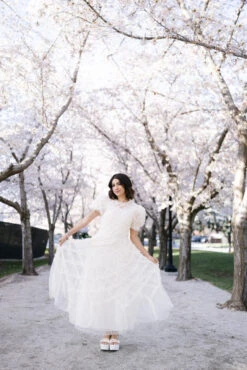 Nora Cream Dot Tulle Dress -Women Dresses Store F2A5360C 878D 420C B6BD 45B4A2CC3EA4