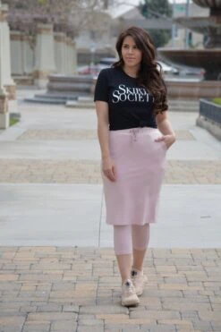 Pisa Pink Athletic Skirt (capri Leggings) -Women Dresses Store F2FC4D36 13F3 4975 B300 AE9620D82616