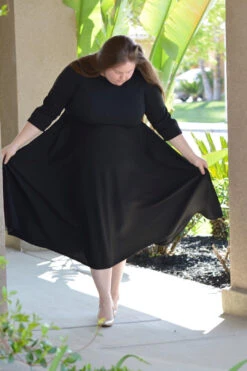 Millie Black Full Midi Dress -Women Dresses Store F30B06AE 5B43 4F95 A230 54C073E11534 11192d47 5282 4a3c 98da 6f5741253394