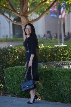 Athens Black (Creme Piping) Dress -Women Dresses Store F5BDF36B BE84 4063 838A 3D669BA06943