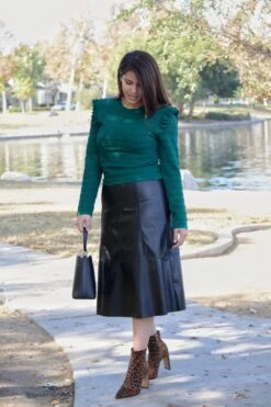 Tiana Faux Leather Skirt -Women Dresses Store F72F14F0 F84A 4026 8D6D 68C6CB08D773