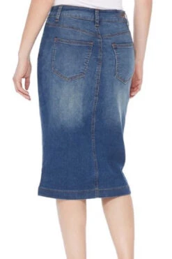 Raegan Button Vintage Wash Denim Skirt -Women Dresses Store F9F4219E 7F1C 42C0 970E F2EF967EF0CD