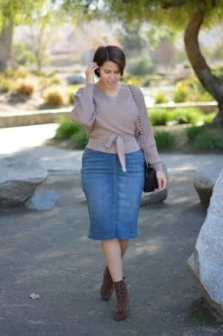 Justine Denim Skirt (sewed Hem)
