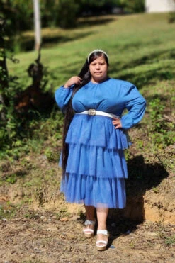 Prague Warm Blue Tulle Dress -Women Dresses Store FA88D858 866C 40D7 A57D F1116DFAE8DA