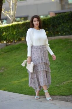 Belinda Lavender Floral Skirt -Women Dresses Store FDB667E5 FDC0 4213 A0AA 7222DBDEBCC9