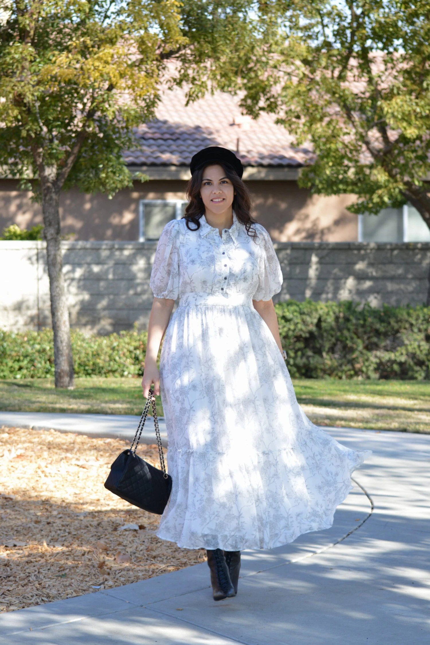 Philina Gray Toile Midi Dress 6 Philina Gray Toile Midi Dress - Image 4