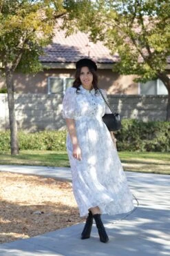 Philina Gray Toile Midi Dress 16 Philina Gray Toile Midi Dress -Women Dresses Store Facetune 01 02 2025 13 18 39