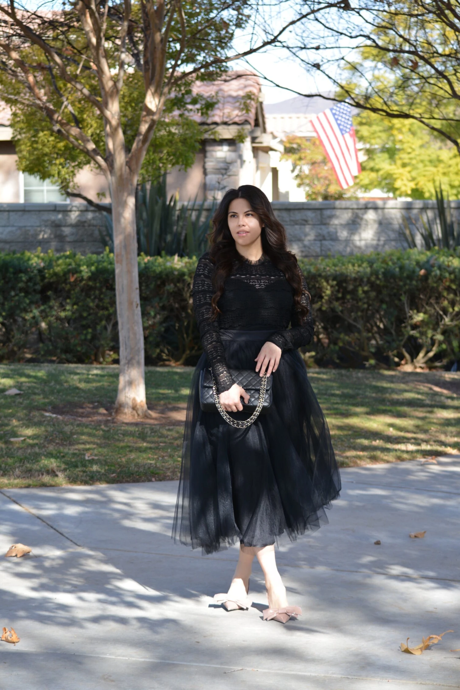 Elliana Tulle And Lace Black Dress 12 Elliana Tulle And Lace Black Dress - Image 10