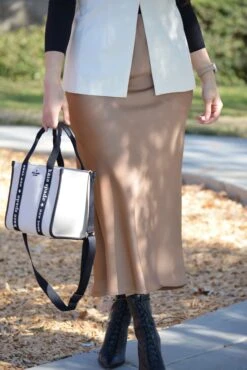 Rebeka Warm Tan Satin Maxi Skirt -Women Dresses Store Facetune 01 02 2025 15 09 36