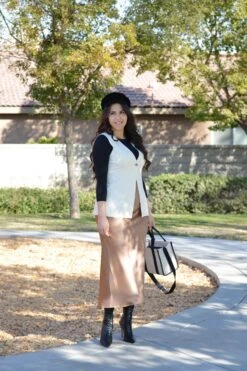 Rebeka Warm Tan Satin Maxi Skirt -Women Dresses Store Facetune 01 02 2025 15 14 32