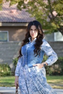 Morocco Blue Floral Midi Dress -Women Dresses Store Facetune 01 02 2025 15 33 00