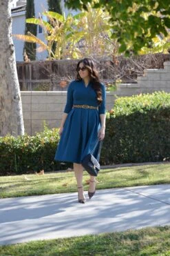 Santorini Teal Midi Dress -Women Dresses Store Facetune 01 02 2025 16 40 27