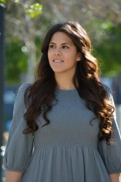 Clarissa Warm Blue Cotton Dress -Women Dresses Store Facetune 02 01 2024 13 41 56