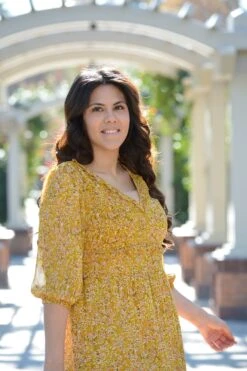 Theodora Mustard Floral Midi Dress -Women Dresses Store Facetune 02 01 2024 13 50 01