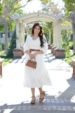 Lola White Embroidered Smocked Dress -Women Dresses Store Facetune 02 01 2024 14 09 29