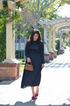 Mabel Midnight Blue Silk Dress -Women Dresses Store Facetune 02 01 2024 15 20 05